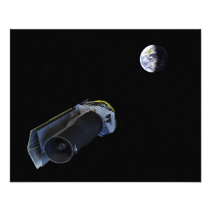 Spitzer points its high-gain antenna photo print