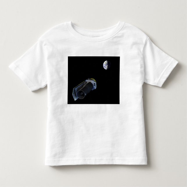 Spitzer points its high-gain antenna toddler T-Shirt (Front)