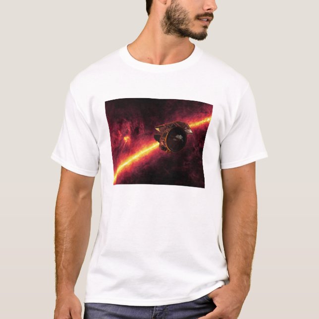 Spitzer seen against the infrared sky 2 T-Shirt (Front)
