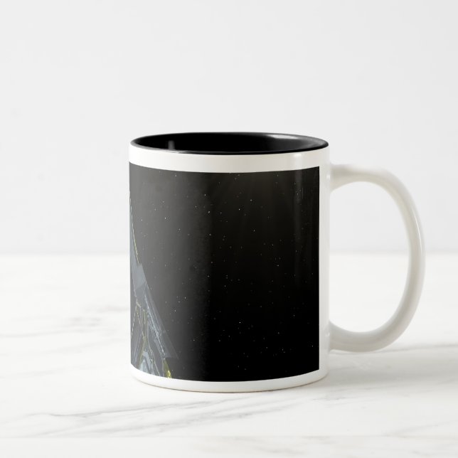 Spitzer seen in visible light Two-Tone coffee mug (Right)