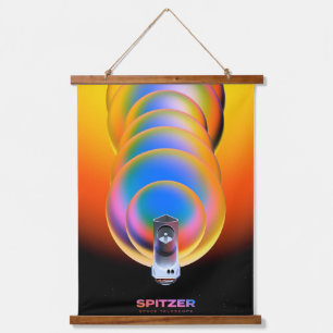 Spitzer Space Telescope Poster. Hanging Tapestry