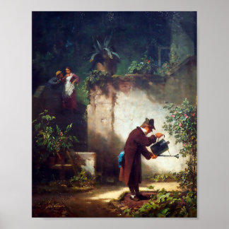 Spitzweg Carl - Der Gartenfreund -  Deutsche Maler Poster