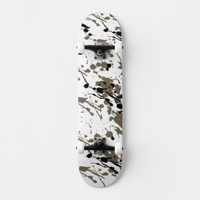 Splash and Drip Art Skateboard (Front)