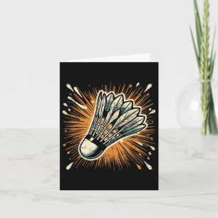 Splash Art Badminton Shuttle  Card