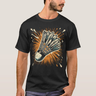 Splash Art Badminton Shuttlecock T-Shirt