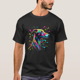 Splash Art Italian Greyhound Italian Sighthound Ig T-Shirt