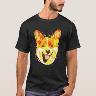 Splash Art Welsh Corgi Pet Men Women Kids Dog T-Shirt