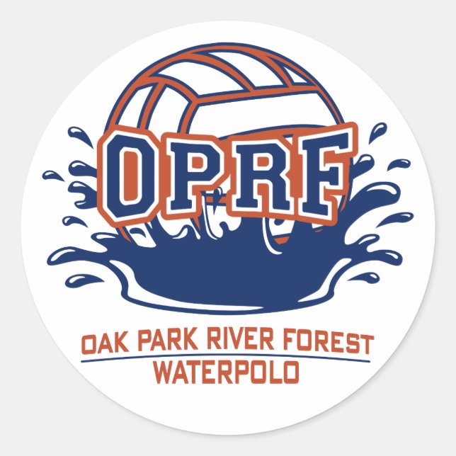 Splash Ball Classic Round Sticker (Front)