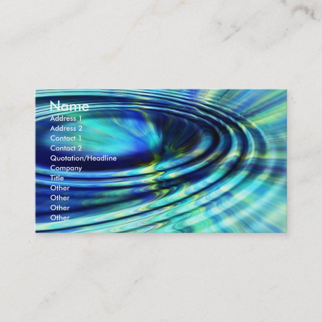 Splash business card (Front)