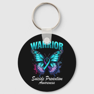 Splash Butterfly Suicide Prevention Awareness Key Ring