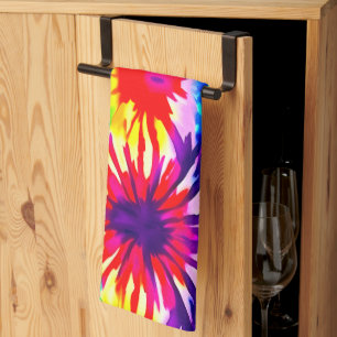 SPLASH DESIGN TIE-DYE TEA TOWEL