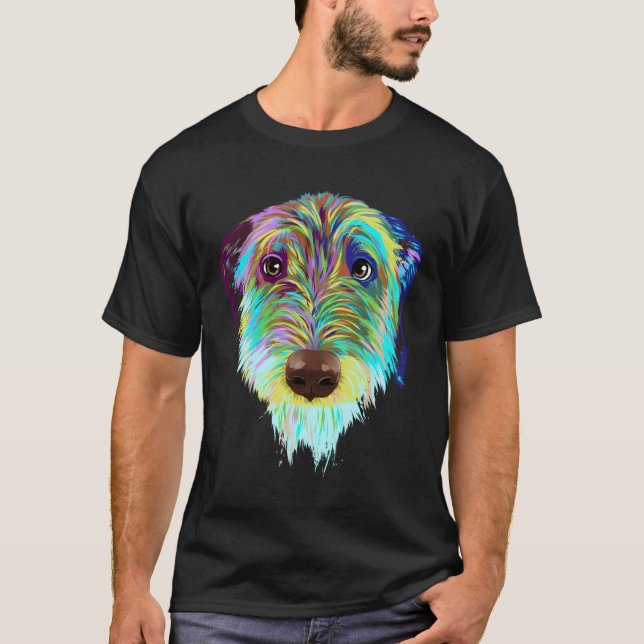 Splash Dog Irish Wolfhound T-Shirt (Front)