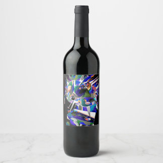 Splash eagle wine label