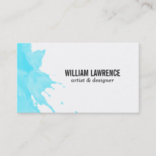 Splash Expressive (blue) Business Card