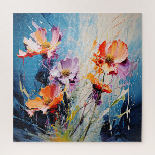 Splash Floral art Jigsaw Puzzle