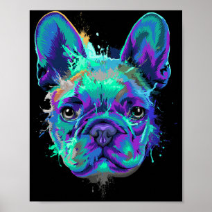 Splash French Bulldog Gifts for Dog Lovers Poster
