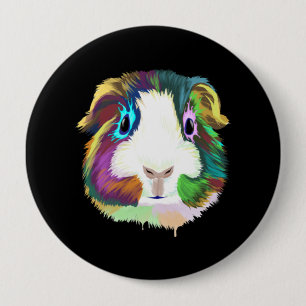 Splash Guinea Pig 10 Cm Round Badge