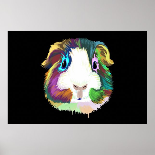 Splash Guinea Pig Poster (Front)