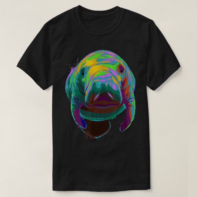 Splash Manatee  T-Shirt (Design Front)