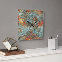 Splash matte metal melted on vivid orange texture