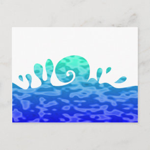 Splash Ocean Wave Postcard