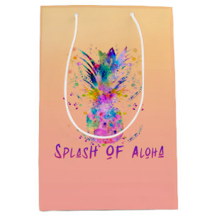 Splash of Aloha Tall Gift Bag