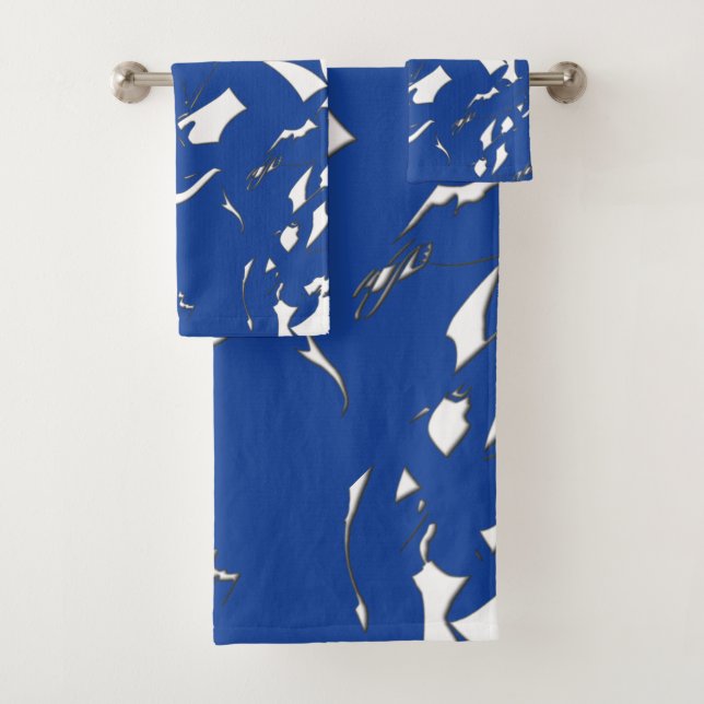Splash of Blue Bath Towel Set (Insitu)