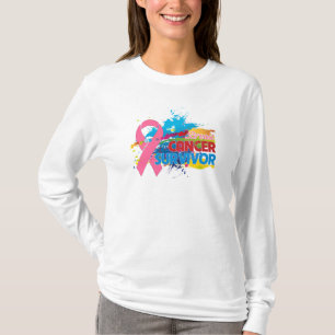 Splash of Colour - Breast Cancer Survivor T-Shirt