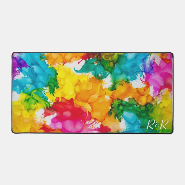 Splash of Colour Desk Mat (Front)
