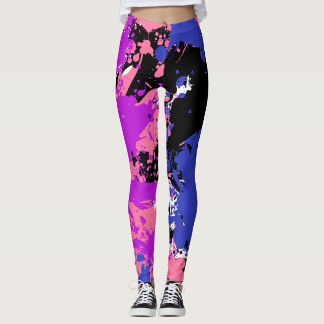 Splash of Colour | Genderfluid Pride  Leggings (Front)