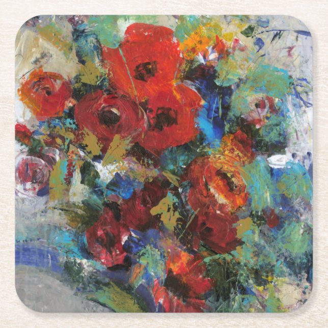 Splash of Colour II Square Paper Coaster (Front)