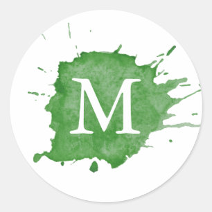 Splash Of Colour ⎥ Monogram Sticker