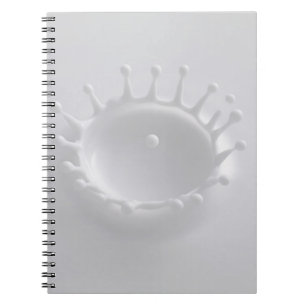 Splash of Milk Spiral Notebook