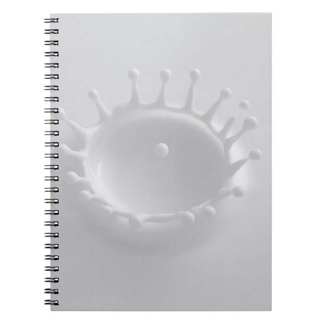 Splash of Milk Spiral Notebook (Front)