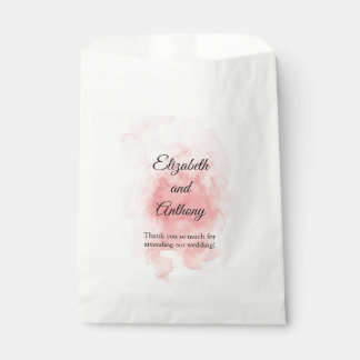 Splash of Pink Elegant Wedding Favour Bag