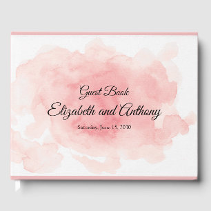 Splash of Pink Wedding Guest Book