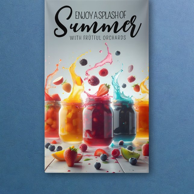 Splash of Summer Colourful Fruit Jams Banner (Splash of Summer Colorful Fruit Jams Banner Cover Photo)