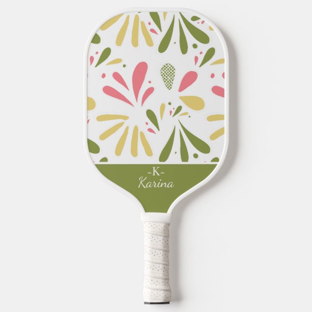 Splash of vibrant colours pickleball paddle (Front)