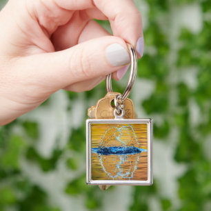 Splash on a fall evening key ring