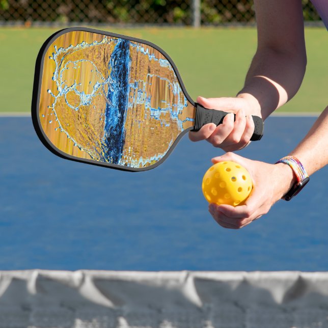 Splash on a fall evening pickleball paddle (Insitu)