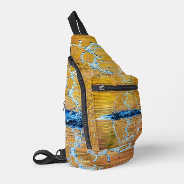 Splash on a fall evening sling bag (Left Corner)
