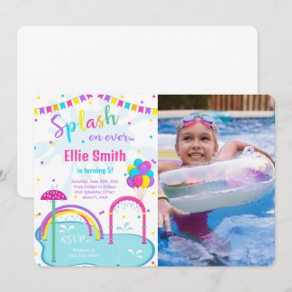Splash Pad Photo Invitation