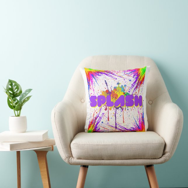 splash paint cushion (Chair)
