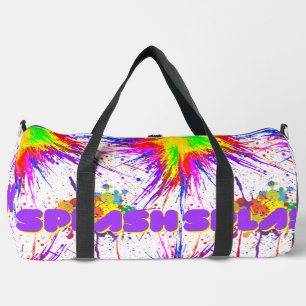 splash paint duffle bag