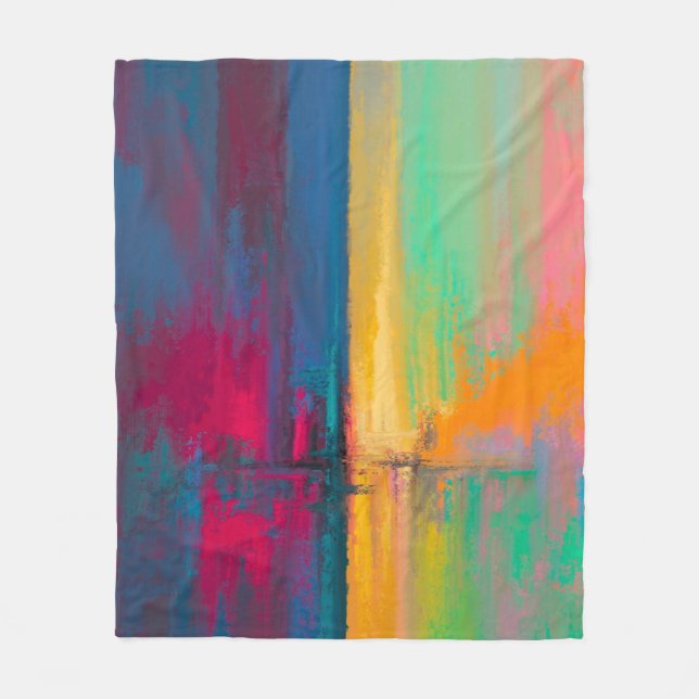 Splash paint fleece blanket (Front)