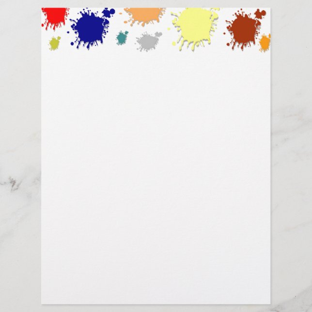 Splash Paint Letterhead (Front)