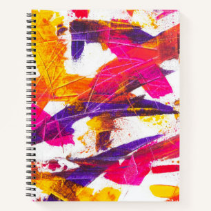splash paint notebook