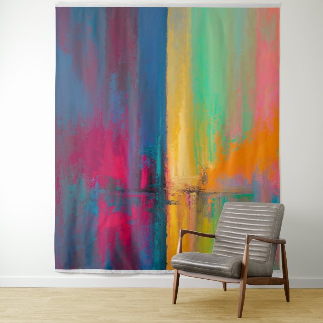 Splash paint tapestry (In Situ)