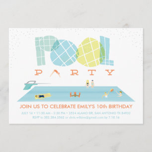 Splash Pool Party Invitation