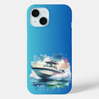 Splash Ride Watercolor Speedboat Adventure